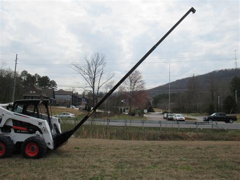 homemade skid steer boom pole|telescoping boom for skid loader.